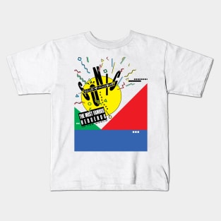 Sega Mega Drive 80s memphis design Kids T-Shirt